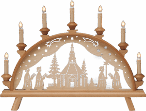 Schwibbogen Seiffener Kirche - 52 cm
