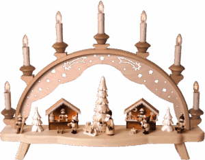 Schwibbogen Weihnachtsmarkt - 52 cm