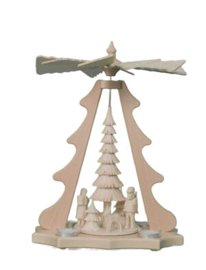 Teelichtpyramide Waldmotiv - 42 cm