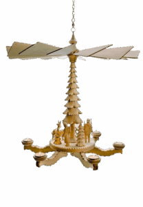 Deckenpyramide geschnitzt groß